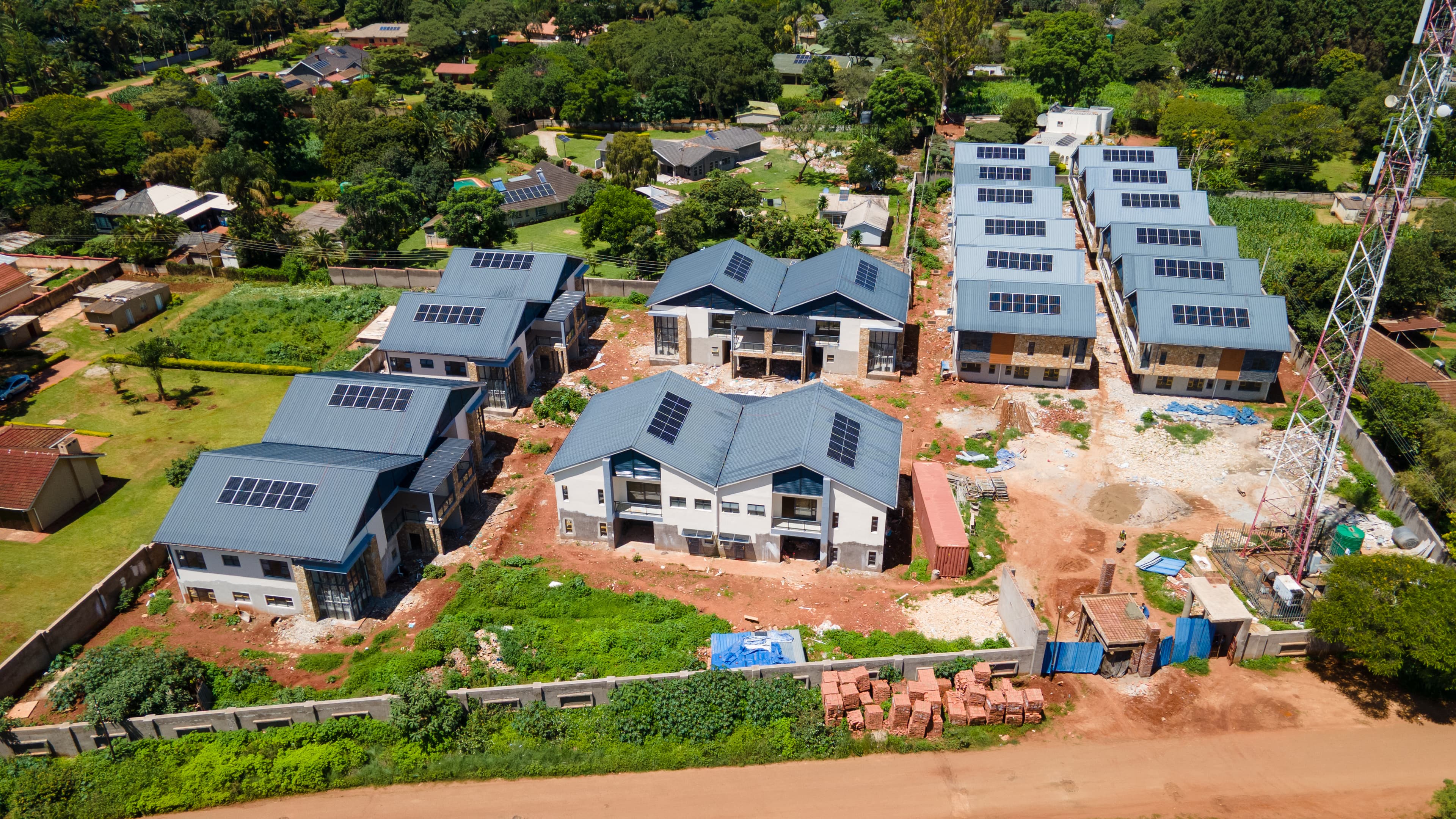 Luxury waterfront development along the shores of Lake Kariba.